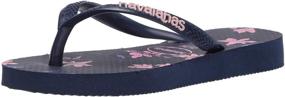 img 4 attached to 🌸 Havaianas Slim Floral Flip Flop Sandal - Unisex Kids