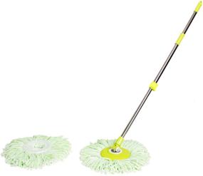 img 3 attached to 🧹 Mopnado - 2 Pack of Microfiber Spin Mop Replacements for Deluxe Stainless Steel Rolling Spin Mop System