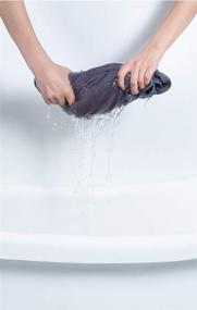 img 1 attached to 🛀 Puomue Microfiber Bath Towels – Super Absorbent, Soft, Quick-Drying and Oversized Bath Lines - Pack of 2 (30 x 60 Inch) - Multipurpose for Travel, Sports, Spa - Grey