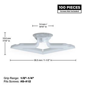 img 3 attached to TOGGLER Toggle Hollow Door Polypropylene Fastener Hardware