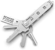 🔑 silver keyport pivot 1.0: compact key holder & multi tool with lost & found - premium key organizer keychain + keychain multi-tool логотип