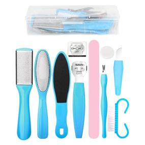 img 4 attached to 🦶 Complete Stainless Steel Foot Care Kit - Professional Pedicure Tools Set | Includes Foot Rasp, Dead Skin Remover | Ideal for Foot Spa, Home Use | Perfect Gift for Men and Women (11pcs)