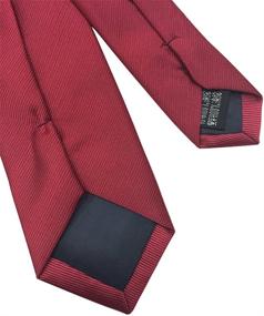 img 2 attached to 👔 Stylish Skinny Necktie with Textured Stripe Pattern - Enhancing Your Menswear Collection with Ties, Cummerbunds & Pocket Squares