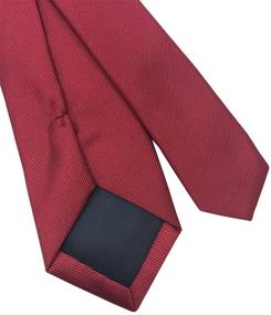 img 1 attached to 👔 Stylish Skinny Necktie with Textured Stripe Pattern - Enhancing Your Menswear Collection with Ties, Cummerbunds & Pocket Squares