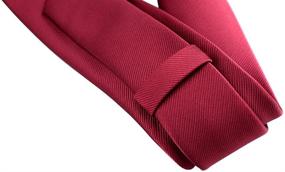 img 3 attached to 👔 Stylish Skinny Necktie with Textured Stripe Pattern - Enhancing Your Menswear Collection with Ties, Cummerbunds & Pocket Squares