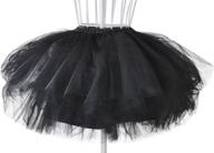 👗 multi-layer ruffle frilly petticoat skirt for women - perfectday mini tutu ballet logo