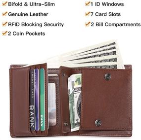 img 2 attached to 🌟 GOIACII Leather Wallet with RFID Blocking Pockets: Secure Your Cards and Cash