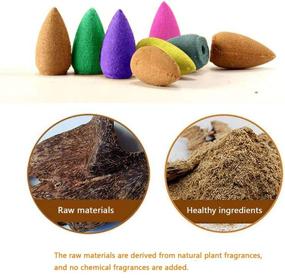 img 1 attached to 🏻 Zen Meditation Set: 260 Bagged Backflow Incense Cones, Assorted Natural Scents for Relaxation