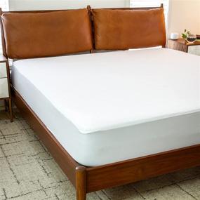 img 4 attached to 💧 Ultimate EMMA + OLIVER Queen Size Waterproof Mattress Protector: Premium Smooth Fabric for Superior Bed Protection