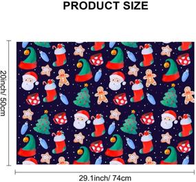 img 3 attached to 🎁 12-Pack Folded Large Christmas Wrapping Paper Sheets - Traditional Gift Wrap, Xmas Decoration, Festive Designs for Kids - Snowman, Santa, Christmas Tree, Snowflake, Reindeer - 74 X 51cm