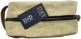 img 1 attached to 💼 Hide & Drink: Waterproof Travel Square Dopp Kit - Premium Quality Toiletry Bag with YKK Zipper & 101 Year Warranty | Handmade Waxed Canvas Groomsmen Dopp Bag for Men, Women - Perfect Travel & Home Essential