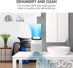 img 2 attached to 🌬️ Tenergy Sorbi 1000ml Air Dehumidifier with Air Purifying Function, True HEPA Filter, Auto Shutoff - Ideal for Closets and Bathrooms