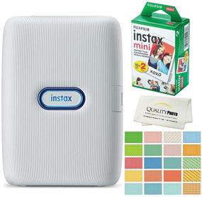 img 4 attached to 📸 Capture & Print Instant Memories: Fujifilm Instax Mini Link Smartphone Printer Bundle with Films, Stickers, and Microfiber Cloth (Special Edition)