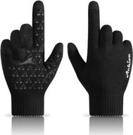 achiou touchscreen gloves: winter texting men's accessories for gloves & mittens - stay connected in cold weather! logo