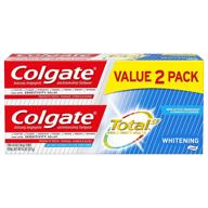 🦷 ultimate dental whitening power: colgate total whitening toothpaste, 4.8 ounce, 2 count logo