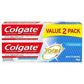 img 4 attached to 🦷 Ultimate Dental Whitening Power: Colgate Total Whitening Toothpaste, 4.8 Ounce, 2 Count