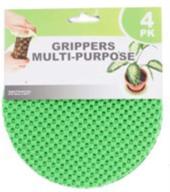 🔓 regent round multi-purpose jar gripper pad bottle lid opener - 4 piece set - assorted colors logo