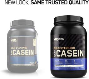 img 3 attached to Протеиновый порошок Optimum Nutrition Gold Standard 100% Micellar Casein - медленное усвоение, насыщение, восстановление мышц на ночь - вкус "Печенье с кремом", 2 фунтов (упаковка может отличаться)