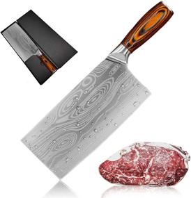 img 4 attached to 🔪 Нож-повар BRTMKNIFE 8" Мясной колун: Эффективный инструмент для мясника с эргономичной ручкой.