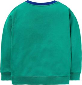 img 2 attached to 🎄 Adorable Christmas Clothing: Baby Toddler Boy's Cotton Crewneck Sweatshirt (1-7Y)