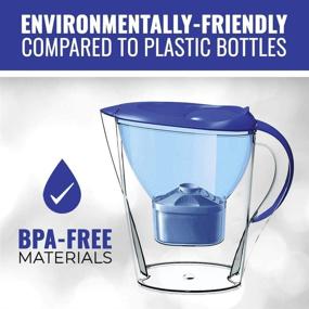 img 3 attached to 🚰 Lake Industries Alkaline Water Filter Pitcher 2.5L - Ideal Gift BPA-Free Bundle w/ Water Pitcher Cartridge Replacement Filters (2-Pack) - Durable & Heavy 7-Stage Filter - Effective Free-Radical Removal and Elimination