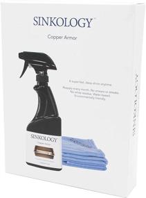 img 1 attached to 🚰 Sinkology SARMOR-201 Deluxe Copper Armor Care Kit: 16 унций воска, 2 микрофибры, щетка Breeze Non-Scratch.
