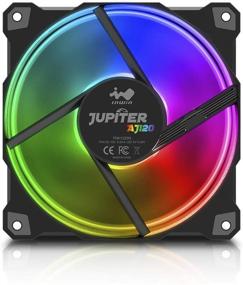 img 1 attached to 🌈 Experiencing Optimal Air Flow and Stunning RGB with IN WIN Jupiter AJ120 High Air Flow Addressable RGB Fan Kit 120mm (Triple Pack)