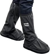 👞 ushth reflective waterproof rain boot shoe cover - enhancing visibility, 1 pair logo