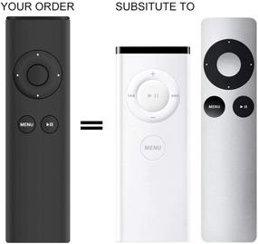 img 1 attached to 📱 Universal Replacement Remote Control for Apple 2/3/4k TV Box - Compatible with Mac, Music System, iPhone, iPad, iPod