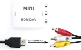 img 1 attached to 🔌 The CIMPLE CO - HDMI to RCA Converter: Digital to Analog Adapter - Converts HDMI Signals - Non-Reversible - Down Conversion - White Kit