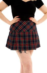 img 4 attached to 🏴 Trending Tartan: Ro Rox Women's Scottish Skirts with Style