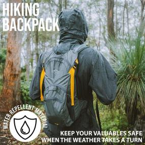 img 2 attached to 🥾 Mountain Designs 10L Hydration Backpack - Leakproof Hiking Backpack with Large Compartments and 3L Water Bladder - Perfect Running, Cycling, and Camping Accessory