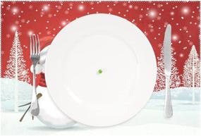 img 3 attached to ❄️ WOZO Polyester Snowflake Christmas Placemat