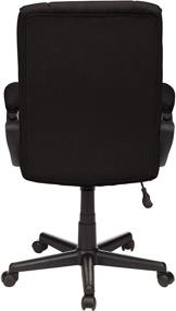 img 2 attached to 🪑 Black Ultra-Soft Microfiber Office Computer Chair with Adjustable & Swivel Features, Amazon Basics – Enhanced with Lumbar Support