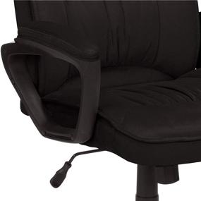 img 1 attached to 🪑 Black Ultra-Soft Microfiber Office Computer Chair with Adjustable & Swivel Features, Amazon Basics – Enhanced with Lumbar Support