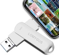 📸 эффективный фотостик 256 гб: цифровой накопитель фотографий на usb-флэшку для iphone, ipad, mac, android и пк (серебристый 256 гб) логотип