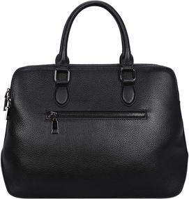 img 1 attached to Leather Handbags Shoulder Satchel Black Top Women's Handbags & Wallets and Totes