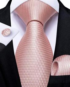 img 1 attached to DiBanGu Formal Necktie Pocket Cufflinks: Must-Have Men's Accessories for Elegance