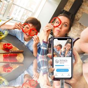 img 2 attached to 📱 Флеш-накопитель Smart USB для iPhone на 128 ГБ - Picture Keeper Connect: Сертифицированное Apple MFI устройство для расширения памяти с функцией резервного копирования для iOS-устройств.