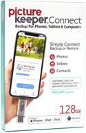 📱 флеш-накопитель smart usb для iphone на 128 гб - picture keeper connect: сертифицированное apple mfi устройство для расширения памяти с функцией резервного копирования для ios-устройств. логотип