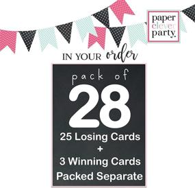 img 3 attached to 🎀 28 Pack of Pink and Gold Scratch Off Cards - Ideal for Girls Baby Shower Games, Graduation, Wedding Reception, Raffle Ticket Drawings, and Little Princess Party Theme Supplies