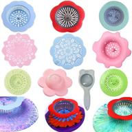 🎨 10 pcs acrylic pouring strainers: create unique patterns with plastic flower and silicone pouring drain basket - ideal for diy acrylic paint pouring art supplies logo