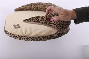 img 1 attached to K&H Pet Products Deluxe Kitty Sill - Tan/Leopard 🐱 Print Unheated - 14 X 24 Inches - Removable Bolster