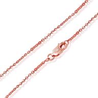 sophisticated sparkle: sea of ice sterling silver 1mm paillette chain necklace for women - sizes 14"-36" from italy logo