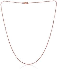img 3 attached to Sophisticated Sparkle: Sea of Ice Sterling Silver 1mm Paillette Chain Necklace for Women - Sizes 14"-36" from Italy