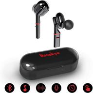 🎧 basskye bluetooth 5.0 wireless earbuds with charging case - tws stereo headphones for sports - deep bass and premium sound logo