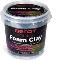 🖤 moldable foam clay by bendt cosplay: lightweight & easy to shape, eva-like density, simple sanding & painting, non-toxic - black, 300g logo