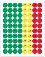🌈 colorful hygloss products-41825 behavior sticker set: pack of 320 stickers (1/2 inch each) in red, yellow, and green logo