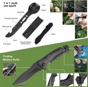 img 1 attached to 🛠️ 16-in-1 Professional Survival Gear Tool Kit - Essential Emergency Tactical First Aid Supplies for Men, Women, and Families - Ideal for Hiking, Camping, Fishing Adventures