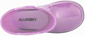 img 2 attached to 👦 ALLENSKY Kids Rain Boots: Easy-on Handles for Little Kids & Toddler Boys and Girls - Waterproof and Durable